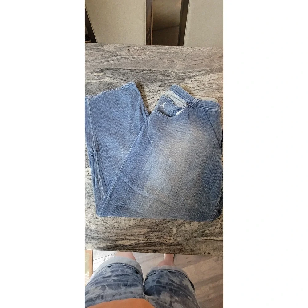 Vintage 2005 Air Jordan 20th Anniversary Jeans Sz 40x34 (38x31) Baggy Distressed